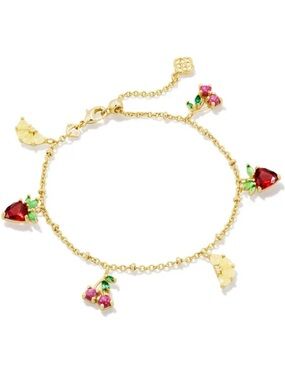Kendra Scott Gold Fruit Charm Bracelet